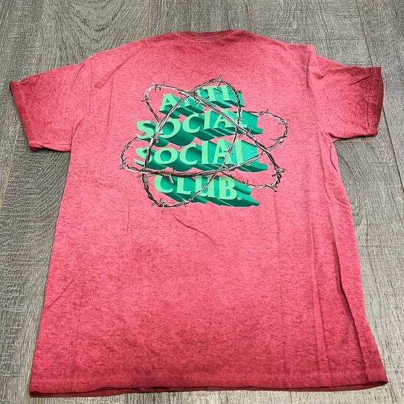 Anti Social Social Club red dye tshirt - Picture 2 of 2